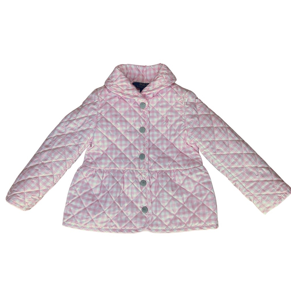 Ralph Lauren Gingham Quilted Barn Jacket